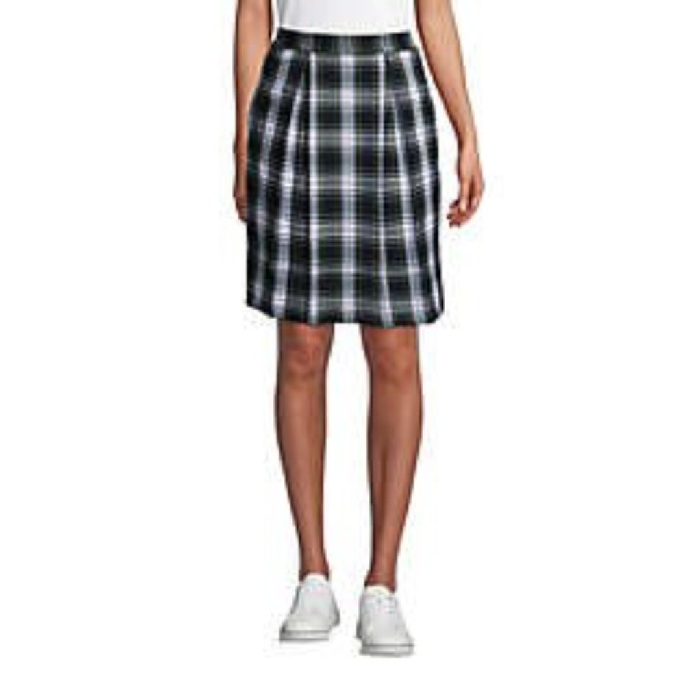 Lands' End Women's School Uniform Plaid TOK Pleated Skort, UN2, NWT